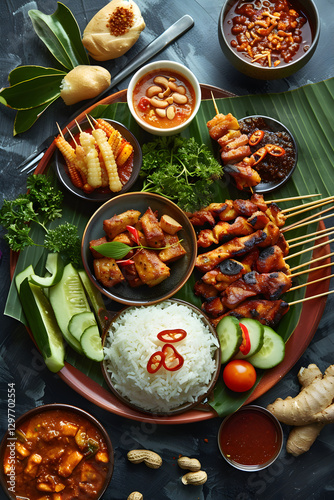 Wallpaper Mural Epicurean Adventure: A Visual Journey of Singapore’s Vibrant Cuisine Torontodigital.ca