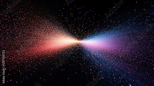Particle vortices diverging towards the periphery