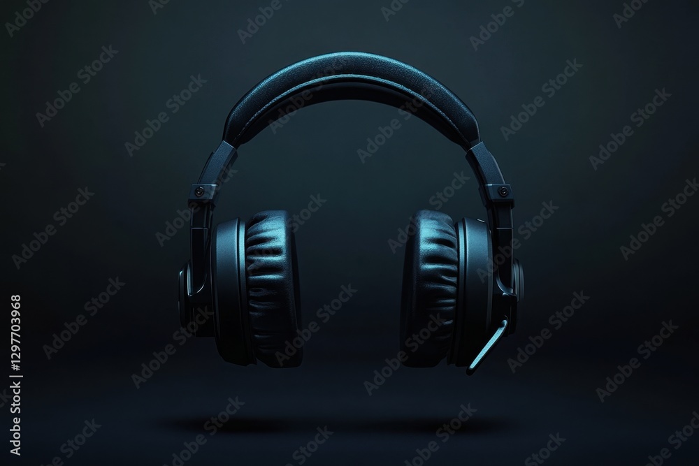 A pair of headphones with a black strap and a black headband