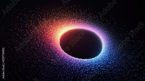 Particle vortices diverging towards the periphery