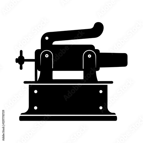 Belt sander silhouette illustration