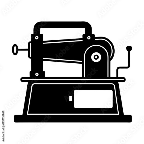 Belt sander silhouette illustration
