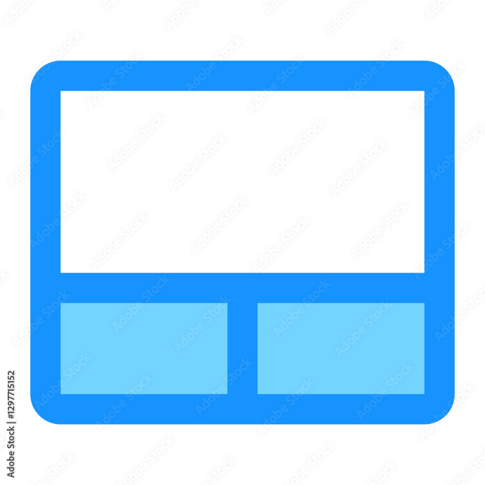 Displaying Website Template Layout with Two Sections and Clean Design Displaying Website Template Layout with Two Sections and Clean Design