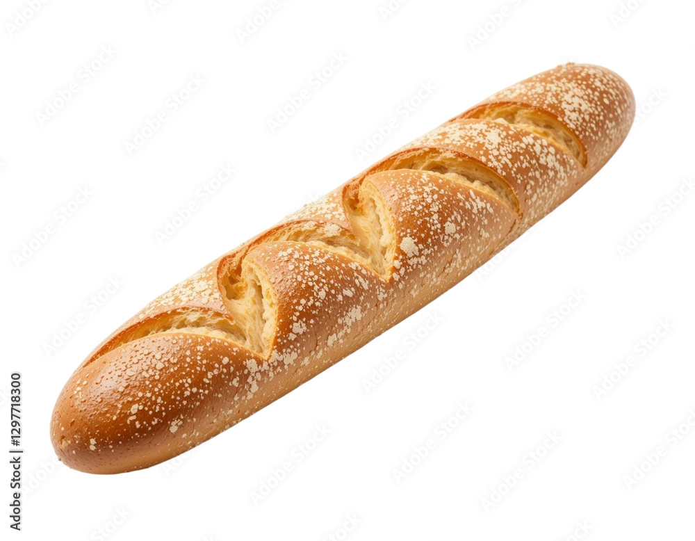 baguette, French bread. isolated on transparent or white background baguette, French bread. isolated on transparent or white background