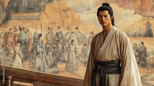 The artistic conception of the martial arts world of ancient style heroes