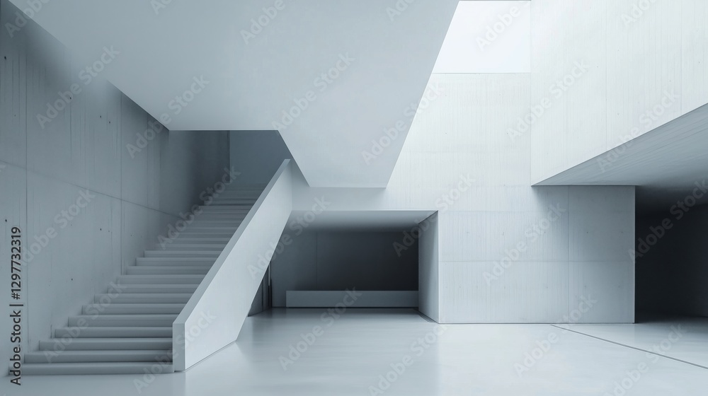 Fototapeta premium Minimalist geometric space