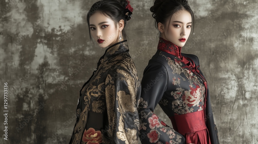 The Oriental Charm of Two Beauties in Huafu The Oriental Charm of Two Beauties in Huafu