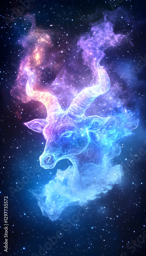 Wallpaper Mural Cosmic Capricorn, celestial nebula Torontodigital.ca