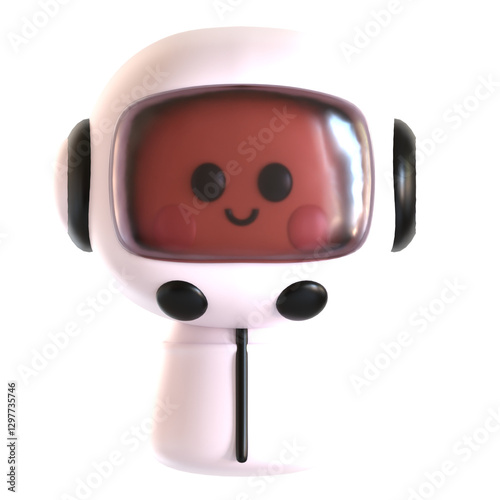 astronaut proffesion 3d icon illustration photo