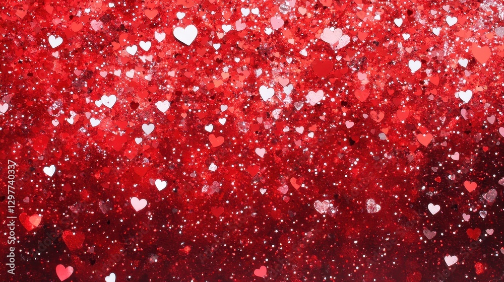 Red Glitter Hearts Background Valentine s Day Texture Red Glitter Hearts Background Valentine s Day Texture