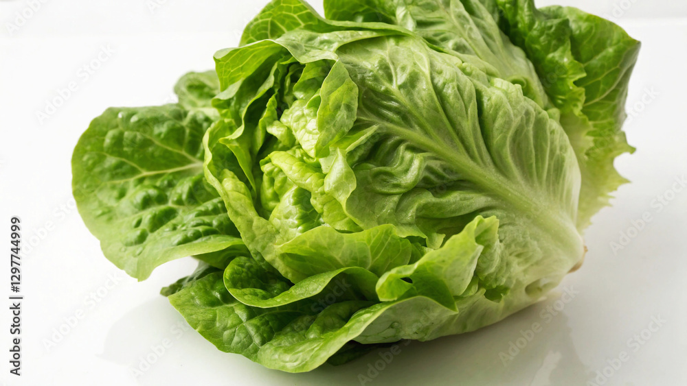 Fresh Crisp Green Lettuce with Vibrant Leaves Fresh Crisp Green Lettuce with Vibrant Leaves