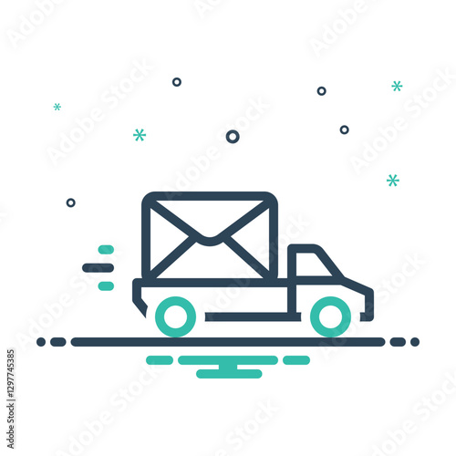 Mix icon for delivery