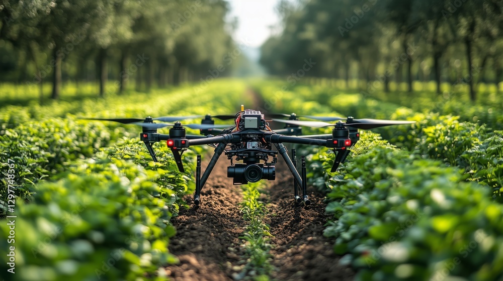 Naklejka premium Drone Technology in Modern Agriculture