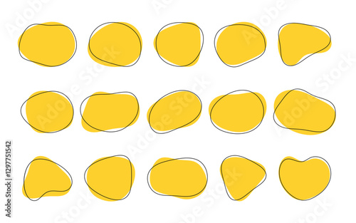 Fluid shape design element. Liquid abstract shapes background.