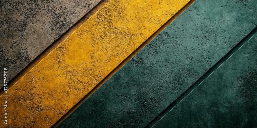 Angled textured panels showcase a color gradient composition Angled textured panels showcase a color gradient composition