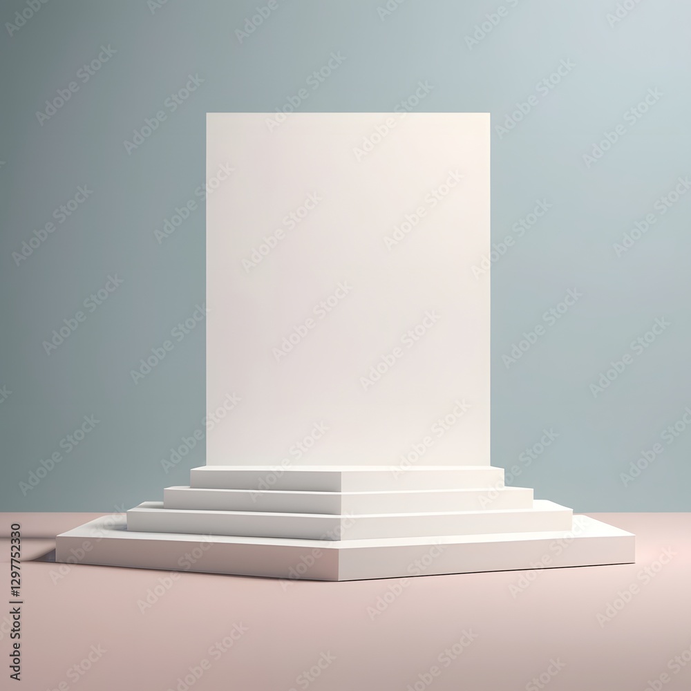 Obraz premium Background for product packaging on backdrop Showcase for presentation