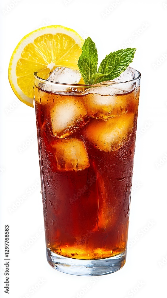 Refreshing Iced Tea with Lemon and Mint: A Cool Summer Beverage Refreshing Iced Tea with Lemon and Mint: A Cool Summer Beverage