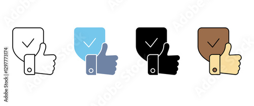 trust concept line icon. Simple element illustration. trust concept outline symbol design.