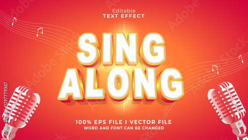 3d sing along bold text effect