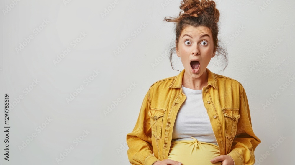 Surprised Pregnant Woman Surprised Pregnant Woman