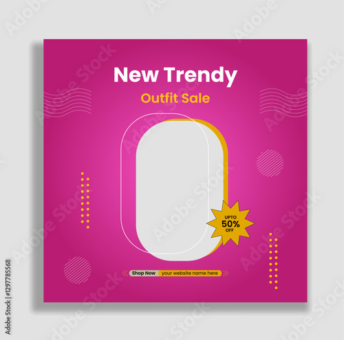 Fashion Social Media Sale Banner Design Template