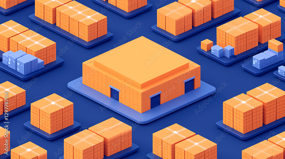Futuristic ai-driven energy cell production facility high-tech warehouse digital design corporate environment aerial view innovation in industry Futuristic ai-driven energy cell production facility high-tech warehouse digital design corporate environment aerial view innovation in industry