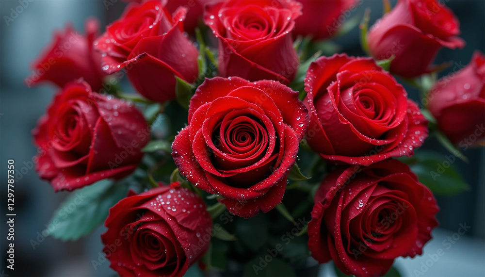 Lush Red Roses: Nature's Timeless Elegance Lush Red Roses: Nature's Timeless Elegance
