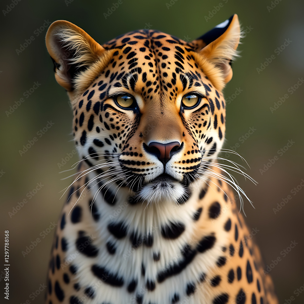 Fototapeta premium portrait of a leopard