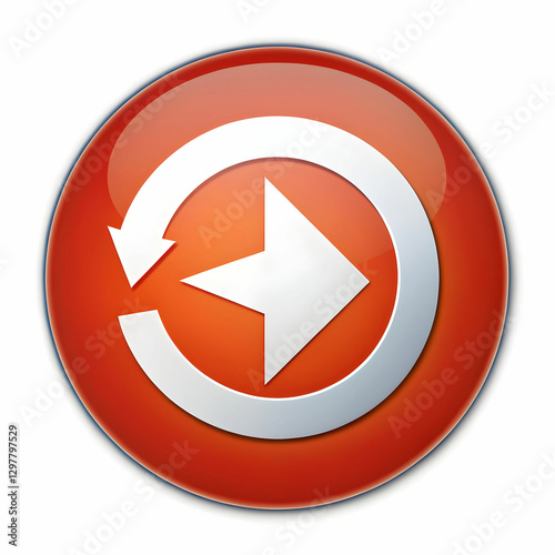 Free Download circle arrow icon on white background - GFXLoad