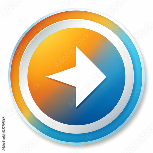 Free Download circle arrow icon on white background - GFXLoad
