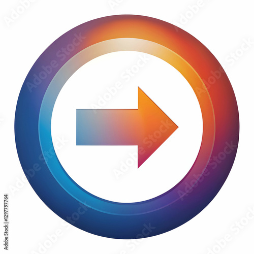 Free Download circle arrow icon on white background - GFXLoad