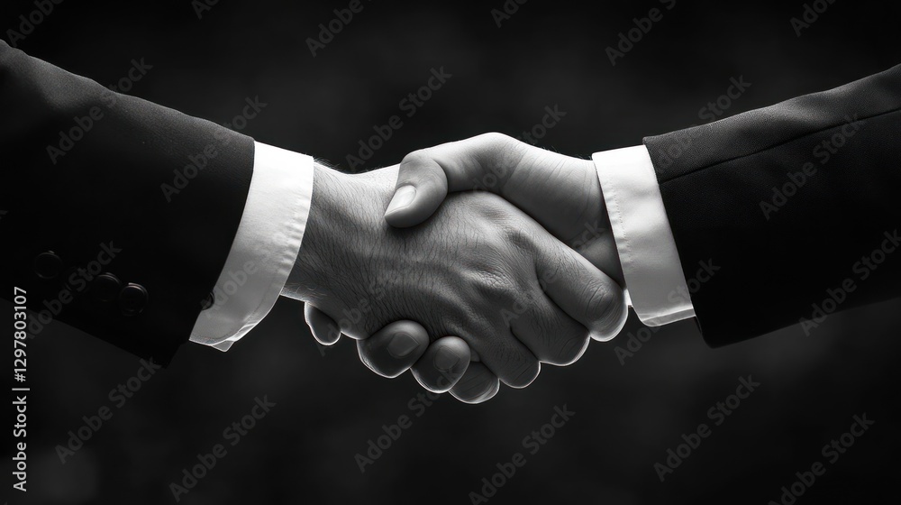 Two men shaking hands in a business meeting Two men shaking hands in a business meeting