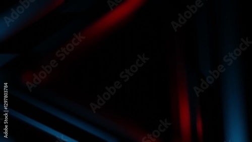 Vibrant red and blue triangle tunnel with dynamic motion and seamless loop effect loop animation