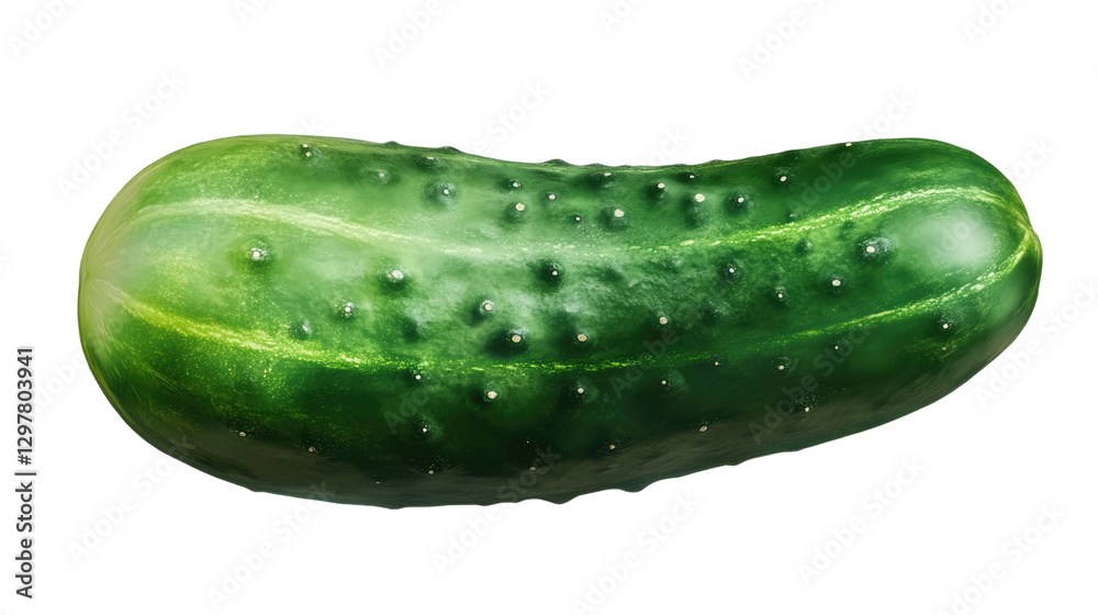 Vibrant Cucumber: a singular, verdant cucumber, showcasing a fresh, ripe quality and detailed textures Vibrant Cucumber: a singular, verdant cucumber, showcasing a fresh, ripe quality and detailed textures