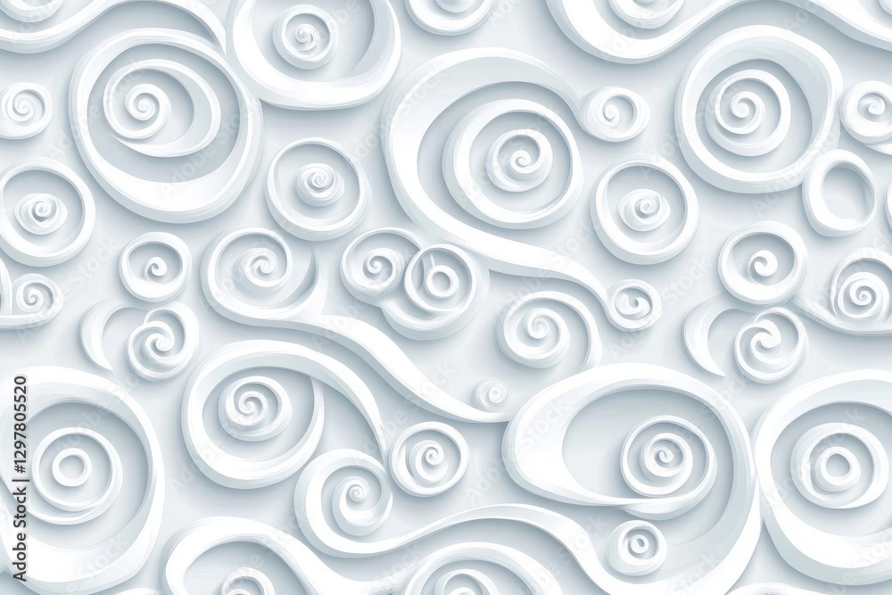 Floral Elegance: 3D Paper Flowers in Seamless Harmony Floral Elegance: 3D Paper Flowers in Seamless Harmony
