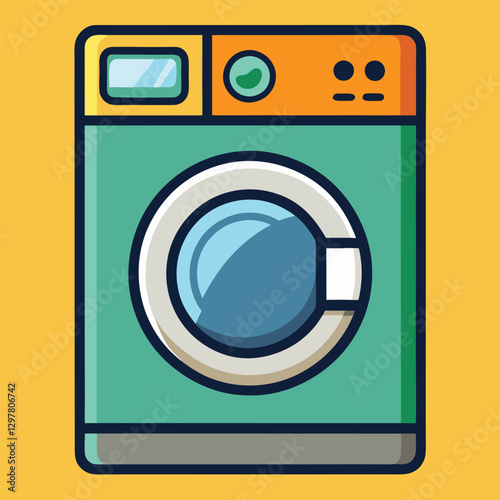 washing machine vector