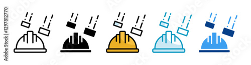 Falling Objects  Icon Set Multiple Style Collection