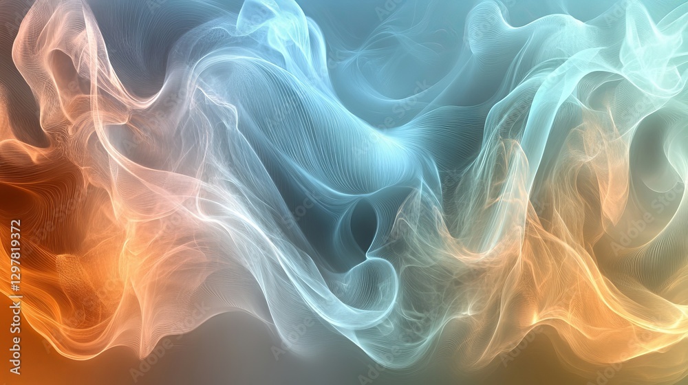 Obraz premium A slow-motion video of golden autumn leaves swirling in the breeze, highlighted by the warm light of a sunset, with a cinematic feel