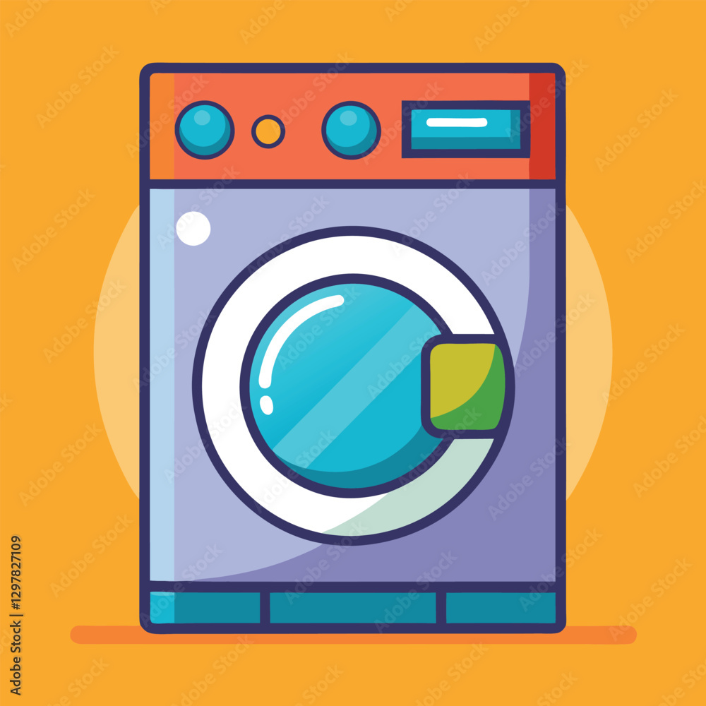 washing machine vector