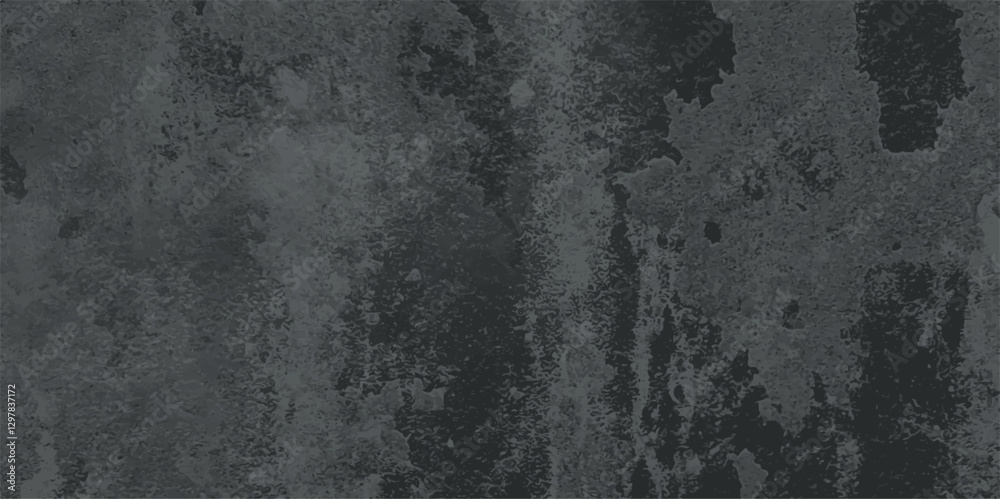 Fototapeta premium Abstract black stone wall grunge backdrop vintage Style background. Concrete wall rough stone texture. Black background with scratches and grungy dark concrete wall. 