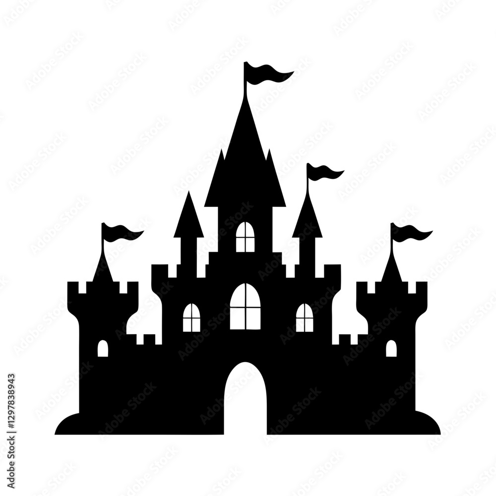 Obraz premium castle silhouette