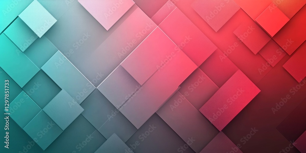 Abstract background shows gradient colored cubes arranged in dynamic composition Abstract background shows gradient colored cubes arranged in dynamic composition