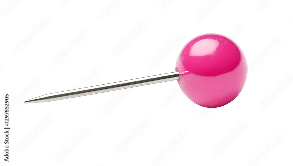 A pink pushpin with an all isolated on white background.PNG A pink pushpin with an all isolated on white background.PNG