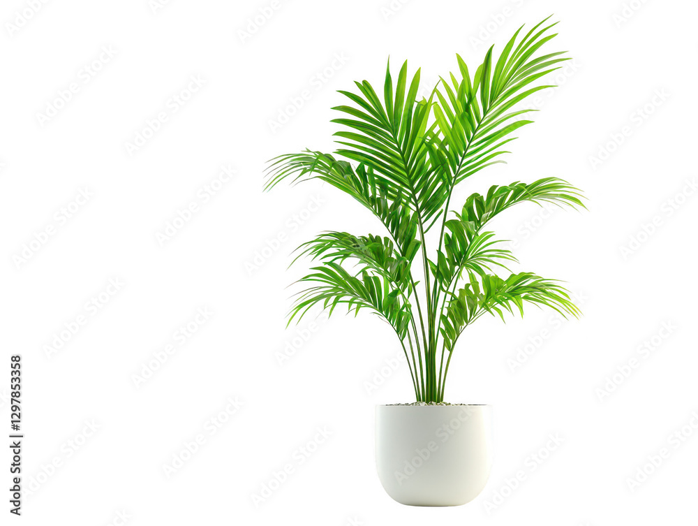 Lush green plant in a pot, enhance your home decor with natural beauty green Lush green plant in a pot, enhance your home decor with natural beauty green