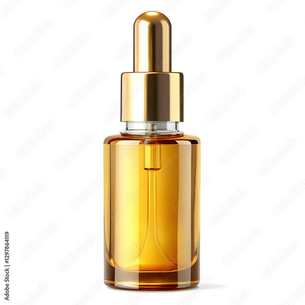 Naklejka premium cosmetic liquid oil on white background