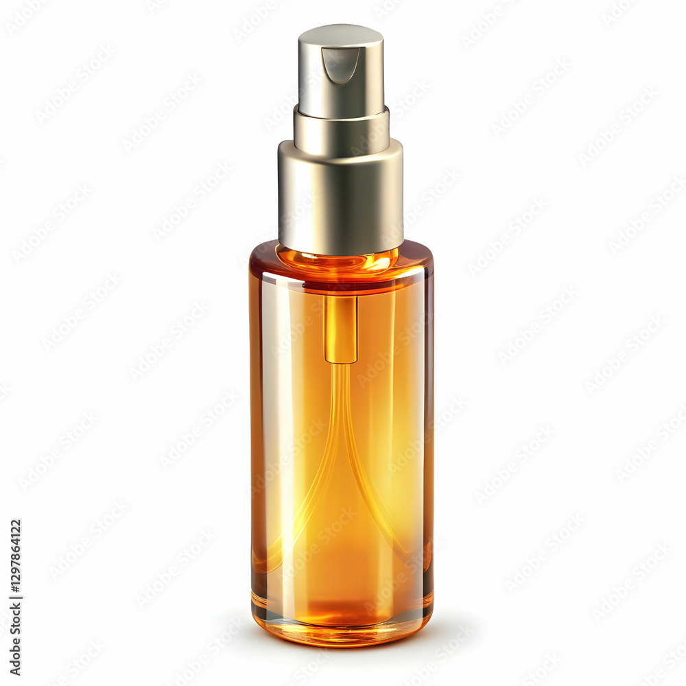 Naklejka premium cosmetic liquid oil on white background