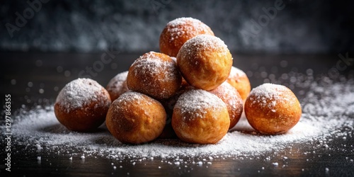 Sweet and savory cottage cheese donut balls, perfectly sugared breakfast bites.