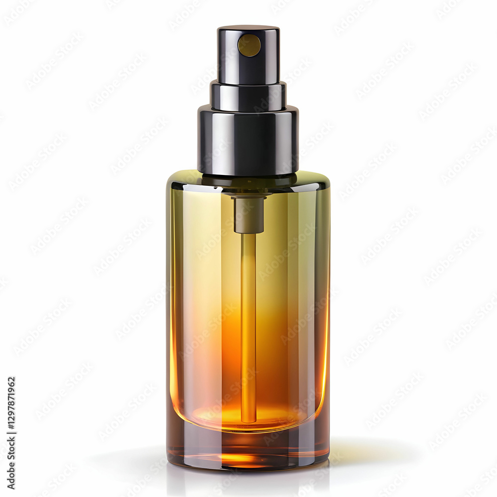 Fototapeta premium cosmetic liquid oil on white background