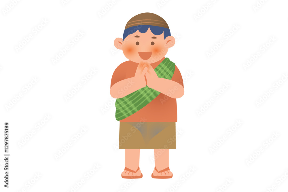 Cute Boy Using Traditional Wear | Ramadan Praying Activity Illustration | Boy Activity on Ramadan Cute Boy Using Traditional Wear | Ramadan Praying Activity Illustration | Boy Activity on Ramadan