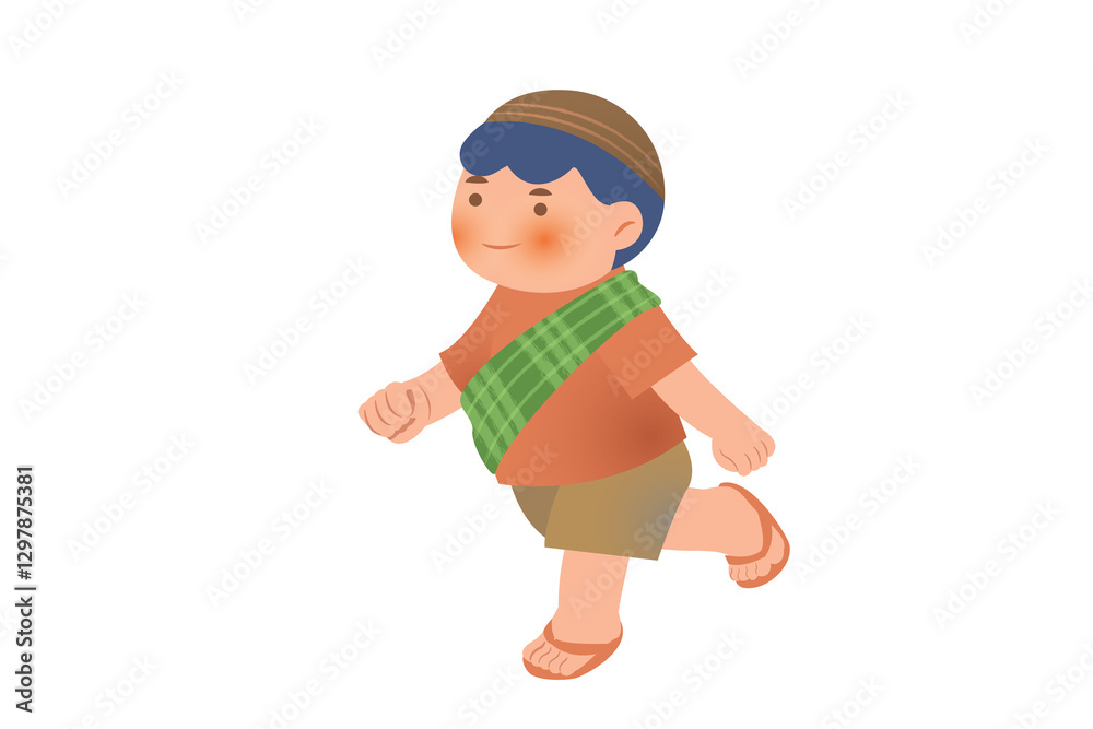 Cute Boy Using Traditional Wear | Ramadan Praying Activity Illustration | Boy Activity on Ramadan Cute Boy Using Traditional Wear | Ramadan Praying Activity Illustration | Boy Activity on Ramadan